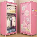 70*45*155 Non-woven Cloth Wardrobe Folding Portable Clothing Storage Cabinet Dustproof Cloth Closet Simple Bedroom Multipurpose