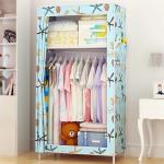 70*45*155 Non-woven Cloth Wardrobe Folding Portable Clothing Storage Cabinet Dustproof Cloth Closet Simple Bedroom Multipurpose