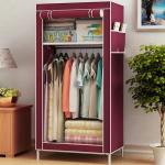 70*45*155 Non-woven Cloth Wardrobe Folding Portable Clothing Storage Cabinet Dustproof Cloth Closet Simple Bedroom Multipurpose