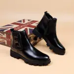 KCM-European American men Chelsea boot covers Martin boots short boots leather boots hairstylists and elevated motorcycle boots