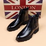 KCM-European American men Chelsea boot covers Martin boots short boots leather boots hairstylists and elevated motorcycle boots