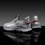 KCM-Sports shoes men's new mesh flying fabric breathable casual daddy shoes network red explosive running shoes