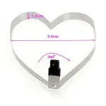 KCM-4pcs Stainless Steel Fried Egg Mold Heart Pancake Maker Breakfast Baking Omelette Rings Cooking Tools Kitchen Accessories Gadget