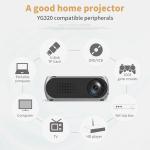 KCM-LED YG320 Built-in Battery Version HDMI-compatible USB TF AV Mini Projector Home Media HD Video Player