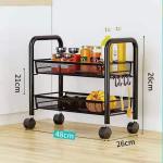 Kitchen storage rack household storage rack floor multi-storey kitchen supplies mobile trolley