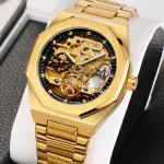 Forsining Wristwatch Men Watch Luxury Automatic Mechanical Man Watches Skeleton Luminous Hands Men's Watch Clock